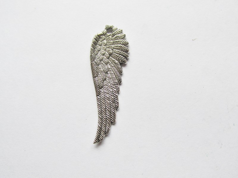 (image for) Antique Silver Wing Pendant #PP47